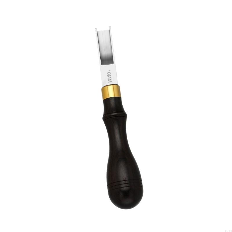 Leatherwork Edge Beveler - Lederen randen afschuiningsgereedschap Houten handvat Lederen