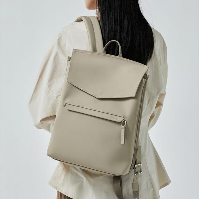 Leather Work Backpack - Mode Nieuwe Japanse en Koreaanse Eenvoudige