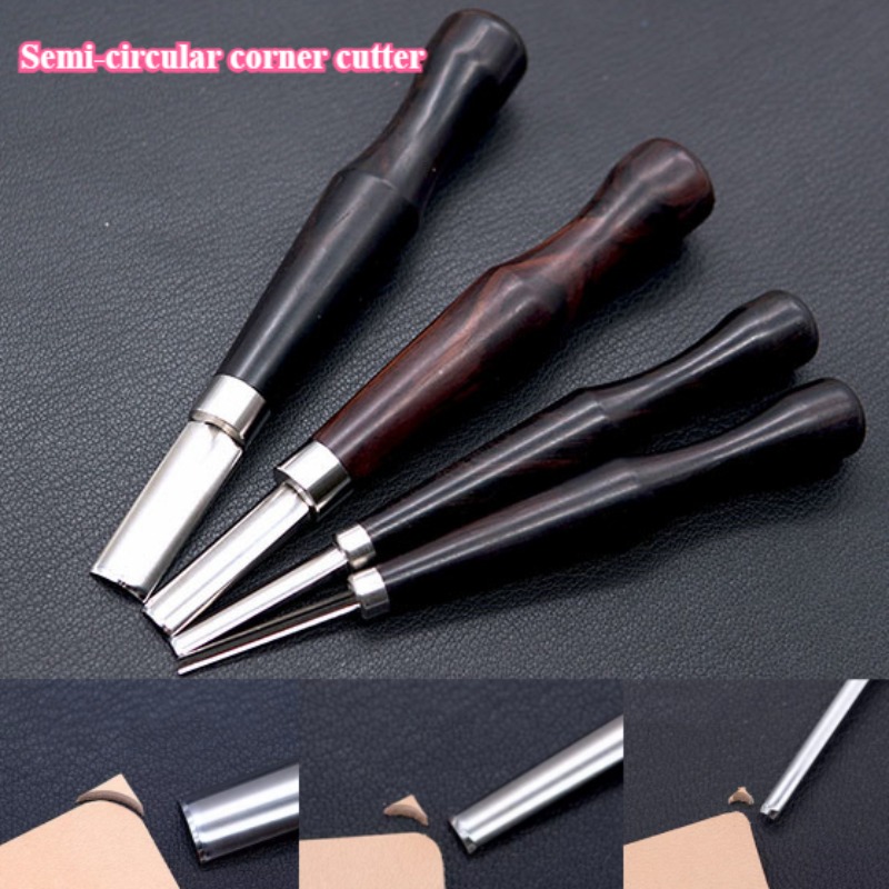 Round Knife Leatherwork - 1/4 Halfronde Afschuinen Mes R2.5/5/7.5/10 Ondiepe