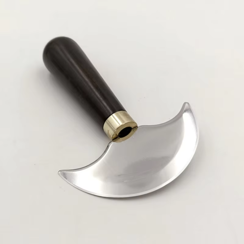 Round Knife Leatherwork - 1 Stuk Professioneel Lederen Snijmes Halfrond