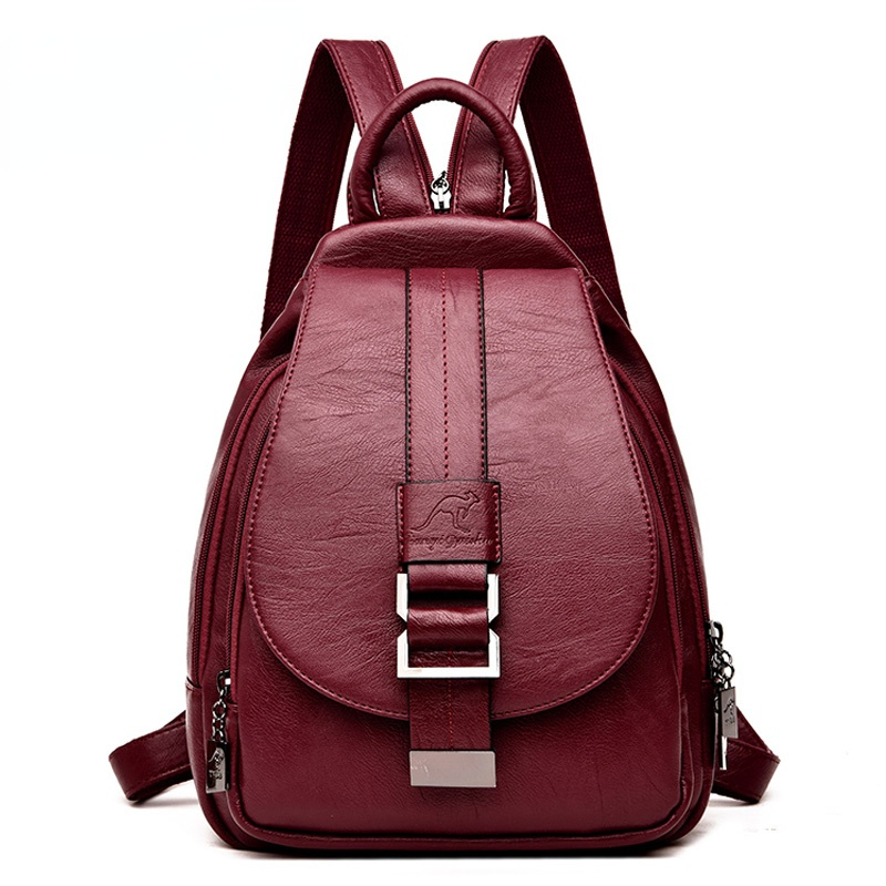 Leather Work Backpack - Designer Rugzakken Vrouwen Lederen Rugzakken Vrouwelijke
