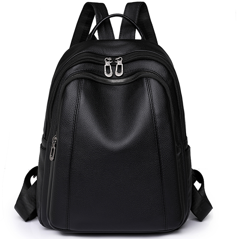 Leather Work Backpack - Hoge kwaliteit lederen rugzak Dames grote