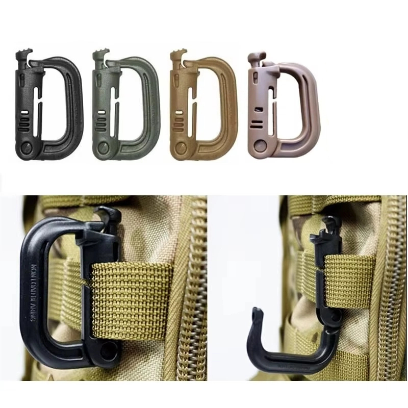 Snap Fastener Setter - 2 stuks MOLLE Karabijnhaak Tactische D-vergrendelingsring