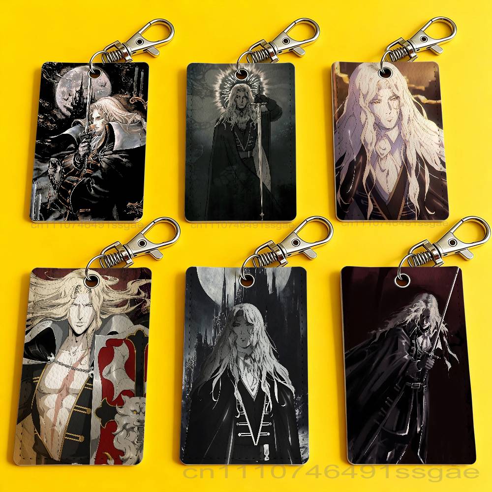Leather Working - Game C-Castlevania Alucard badgehouder sleutelhanger voor