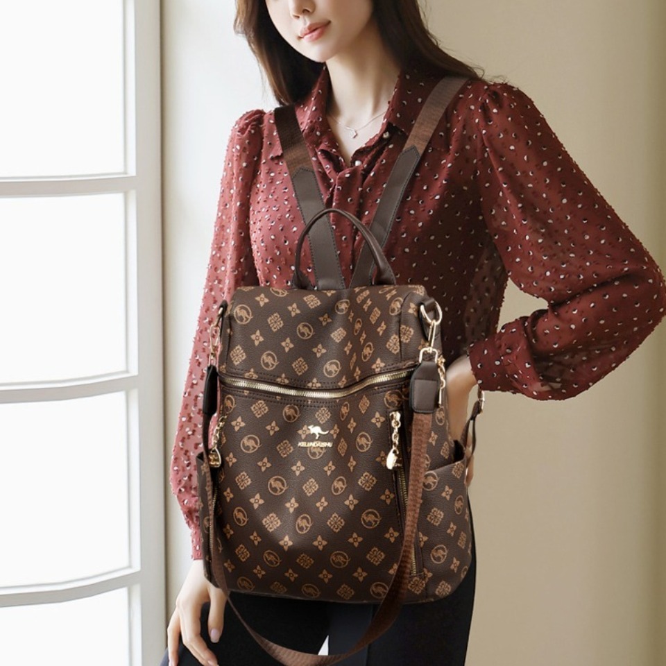Echte merk dames zachte ledere - Leather Work Backpack recensie en prijs