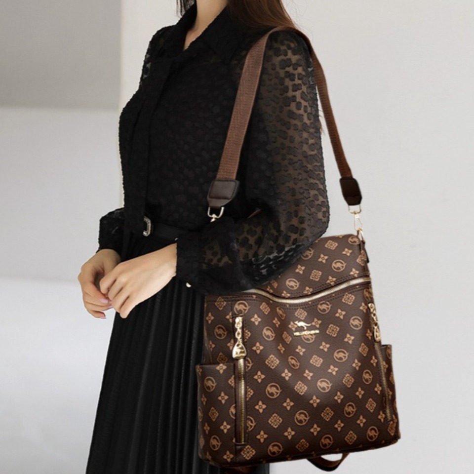 Echte merk dames zachte ledere - Leather Work Backpack recensie en prijs