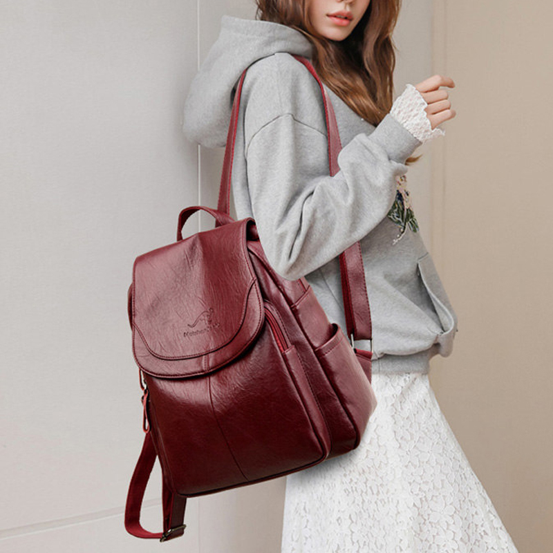 Vintage zachtlederen rugzak vo - Leather Work Backpack recensie en prijs