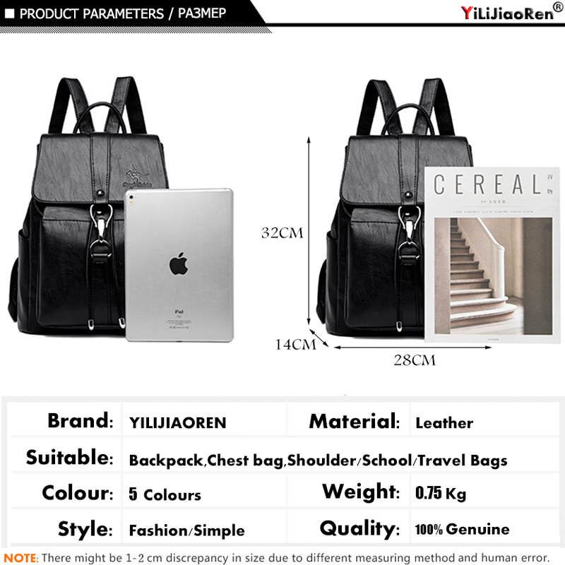 Anti-diefstal rugzak dames sch - Leather Work Backpack recensie en prijs