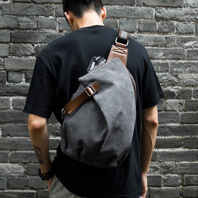 MTE ELAN Retro canvas slingbag - Leather Work Backpack recensie en prijs