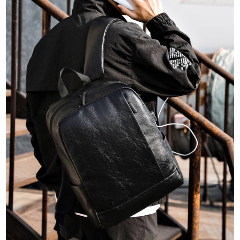Heren modieuze rugzak PU leder - Leather Work Backpack recensie en prijs